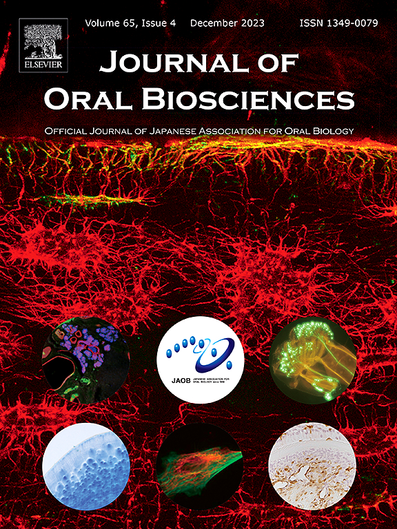 Go to journal home page - Journal of Oral Biosciences